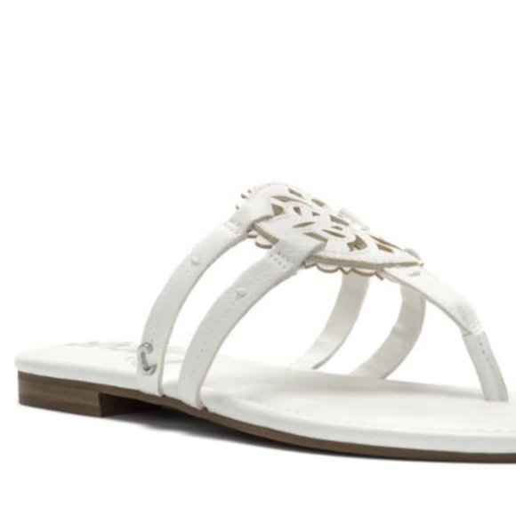 Circus by Sam Edelman CHERRI White Flat Sandals Women's Size 8 M - Picture 3 of 11